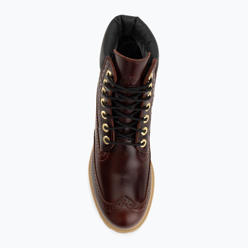 Scarpe da uomo Timberland Premium 6 In Lace burgundy full grain 5