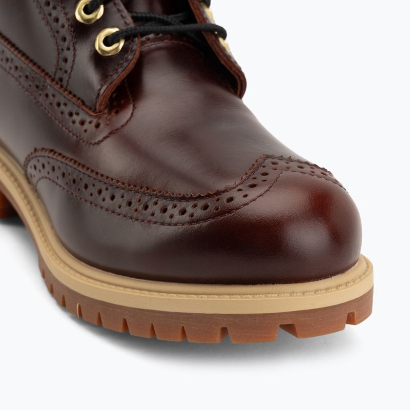 Scarpe da uomo Timberland Premium 6 In Lace burgundy full grain 7
