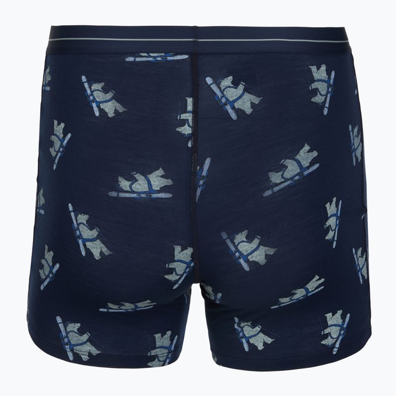 Boxer termici da uomo Icebreaker Merino 150 Anatomica BearTour AOP Boxers midnight navy 2