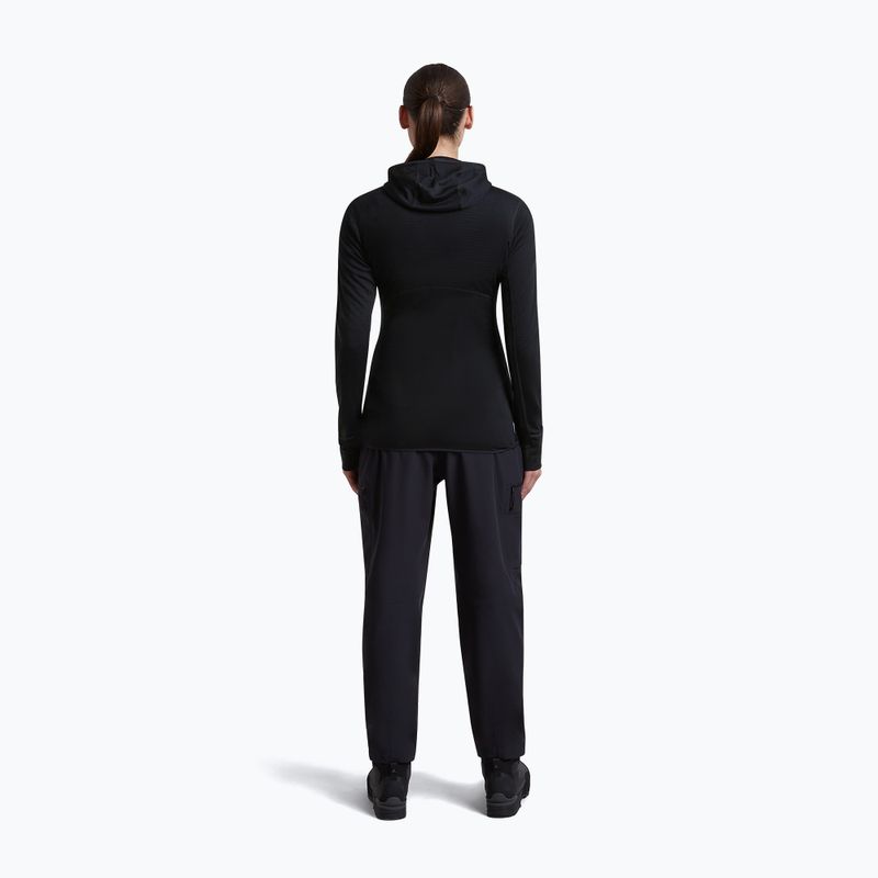 Felpa da trekking donna Icebreaker Merino 200 Realfleece Descender Half Zip Hoodie black 5