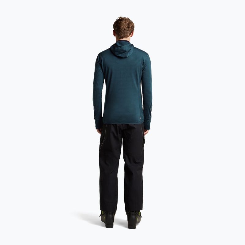 Felpa da trekking uomo Icebreaker Merino 300 Realfleece Descender Zip Hoodie abyss 5