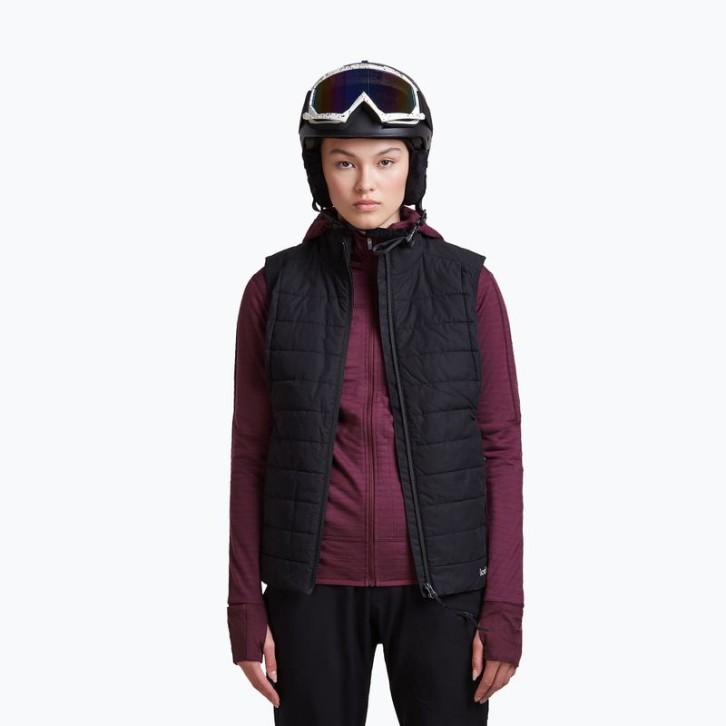 Felpa da trekking donna Icebreaker Merino 300 Realfleece Descender Zip Hoodie dark berry 7