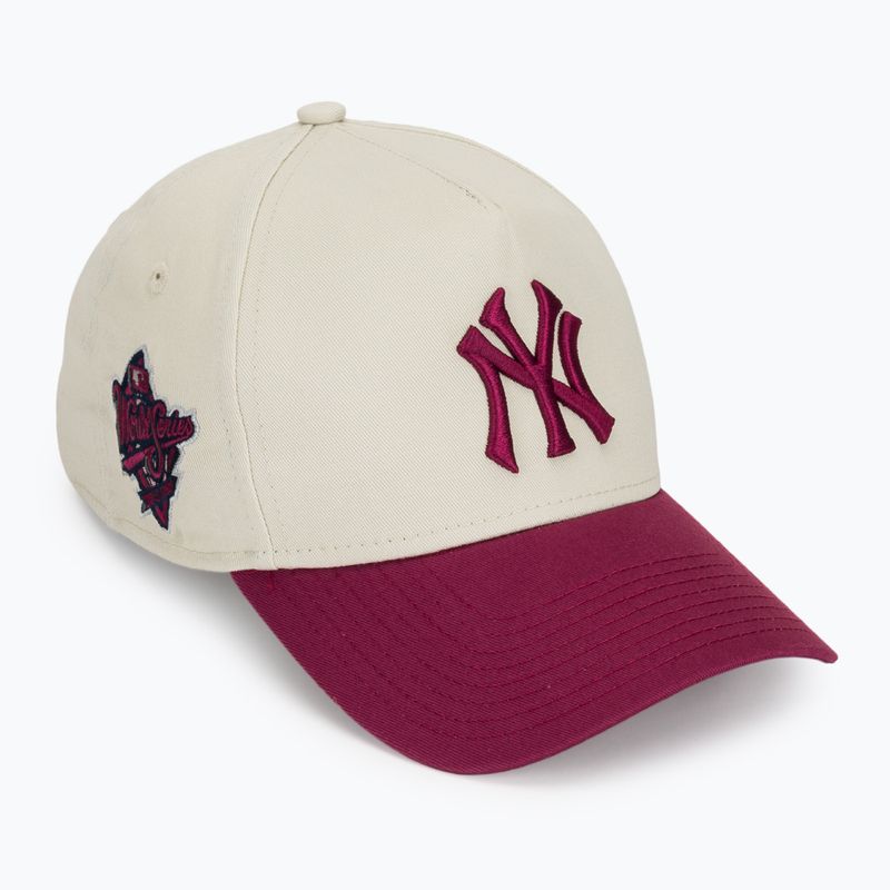 Cappello da baseball New Era WS Patch Eframe New York Yankees beige chiaro
