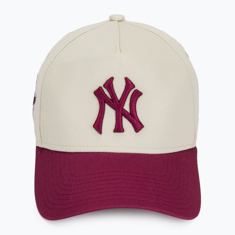 Cappello da baseball New Era WS Patch Eframe New York Yankees beige chiaro 2