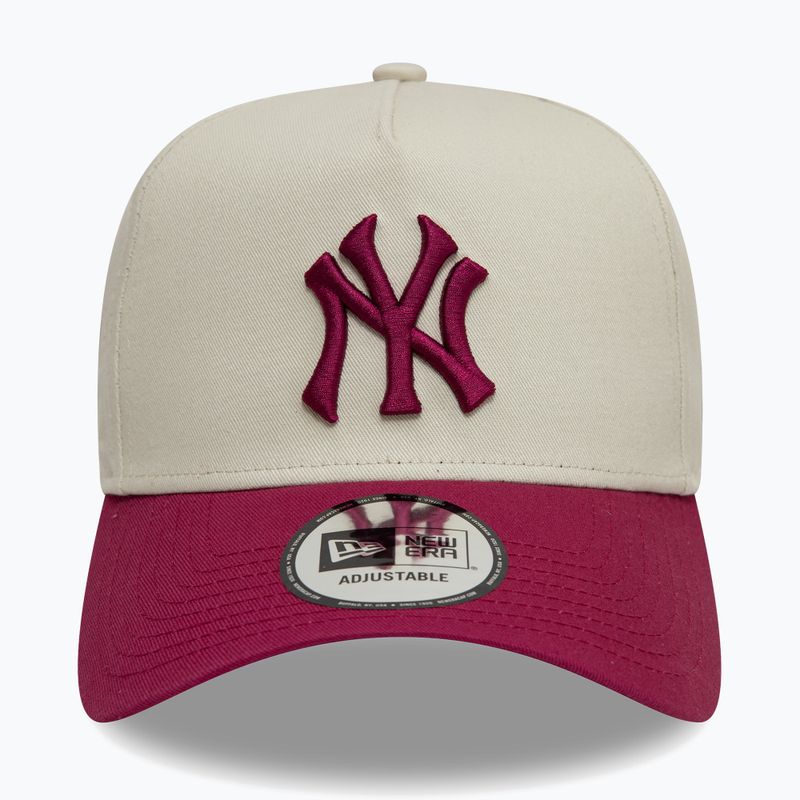 Cappello da baseball New Era WS Patch Eframe New York Yankees beige chiaro 2