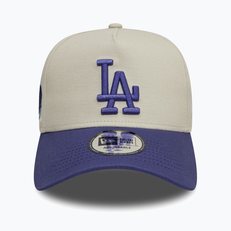 Cappello da baseball New Era WS Patch Eframe Los Angeles Dodgers beige chiaro 2