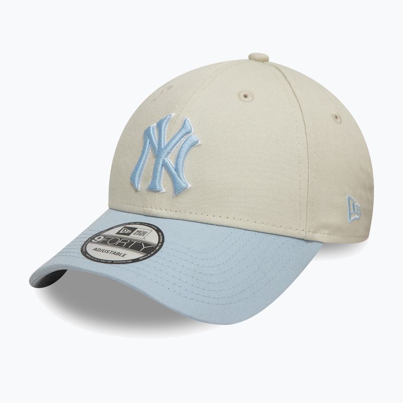 Cappello da baseball New Era WS Patch 9Forty New York Yankees beige chiaro 3