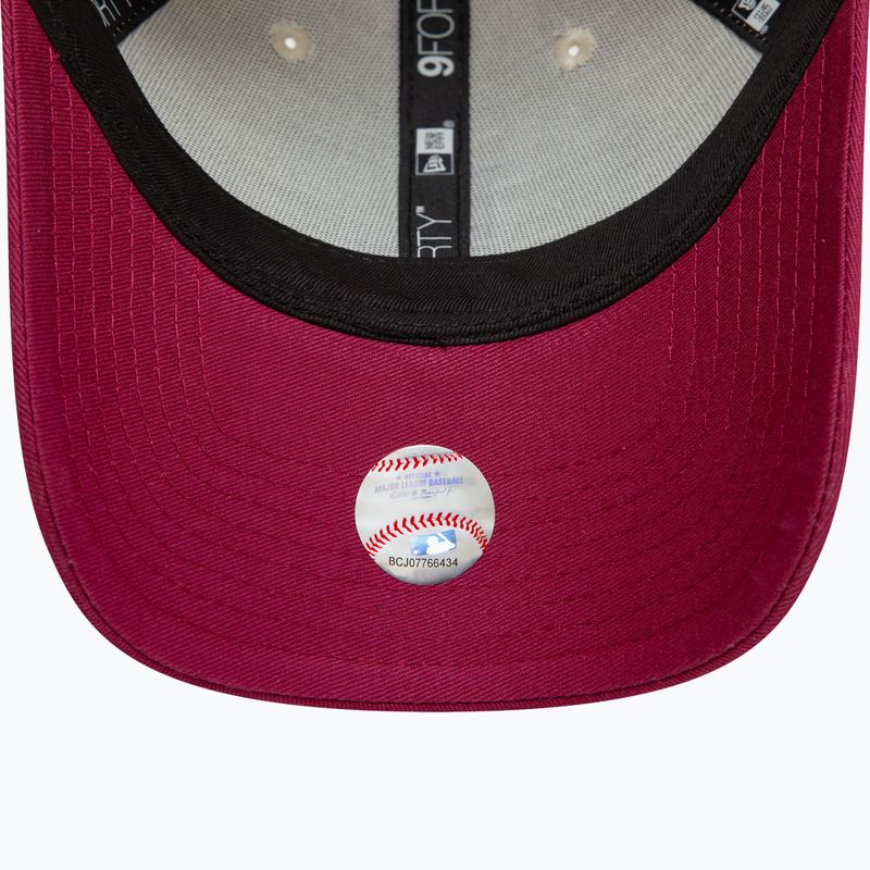 Cappello da baseball New Era WS Patch 9Forty Los Angeles Dodgers beige chiaro 6