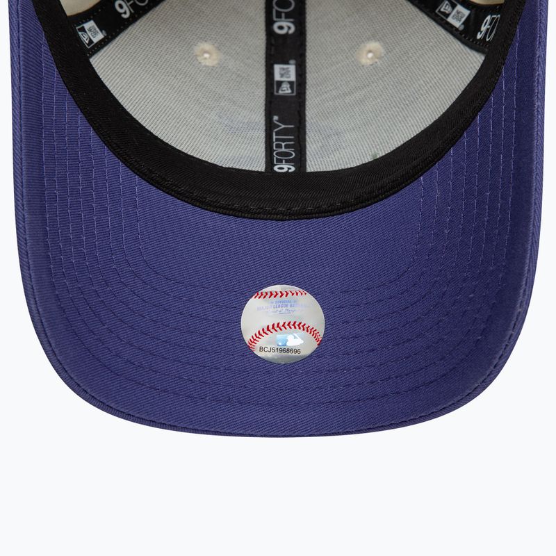 Cappello da baseball New Era WS Patch 9Forty Chicago White Sox beige chiaro 6