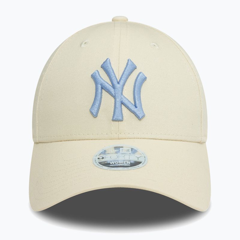 Cappello da baseball New Era League Essential 9Forty New York Yankees beige chiaro 2