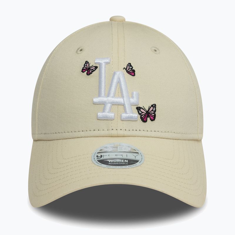 Cappello da baseball New Era Icon 9Forty Los Angeles Dodgers beige chiaro 3
