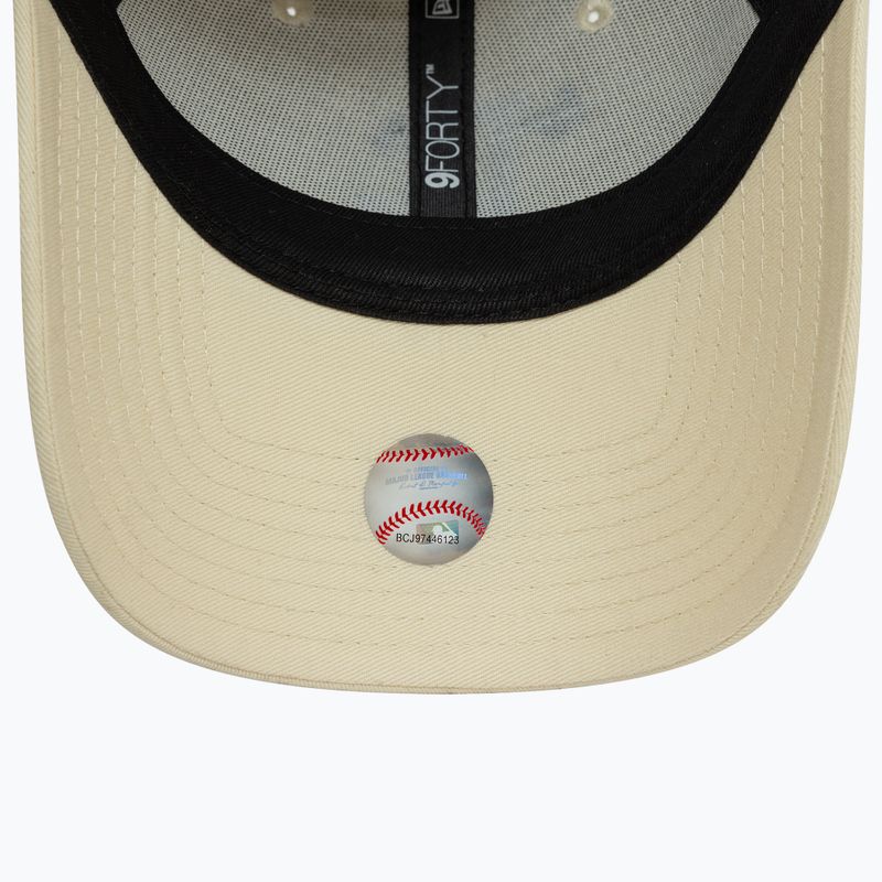 Cappello da baseball New Era Icon 9Forty Los Angeles Dodgers beige chiaro 5