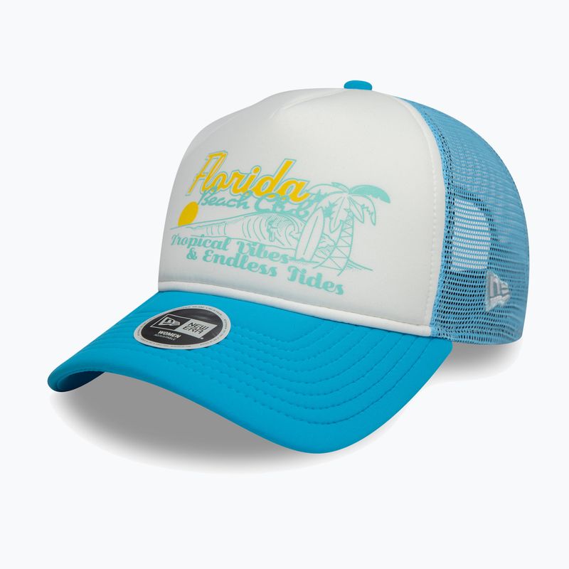 Cappello da baseball New Era Foam Trucker blu pastello 2
