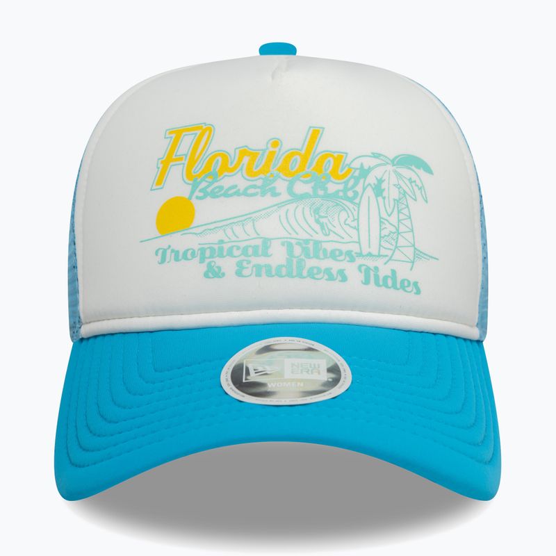 Cappello da baseball New Era Foam Trucker blu pastello 3