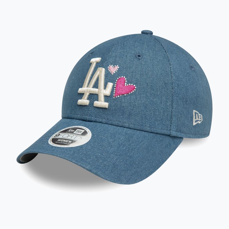 Cappello da baseball New Era Denim Icon 9Forty Los Angeles Dodgers donna navy 3