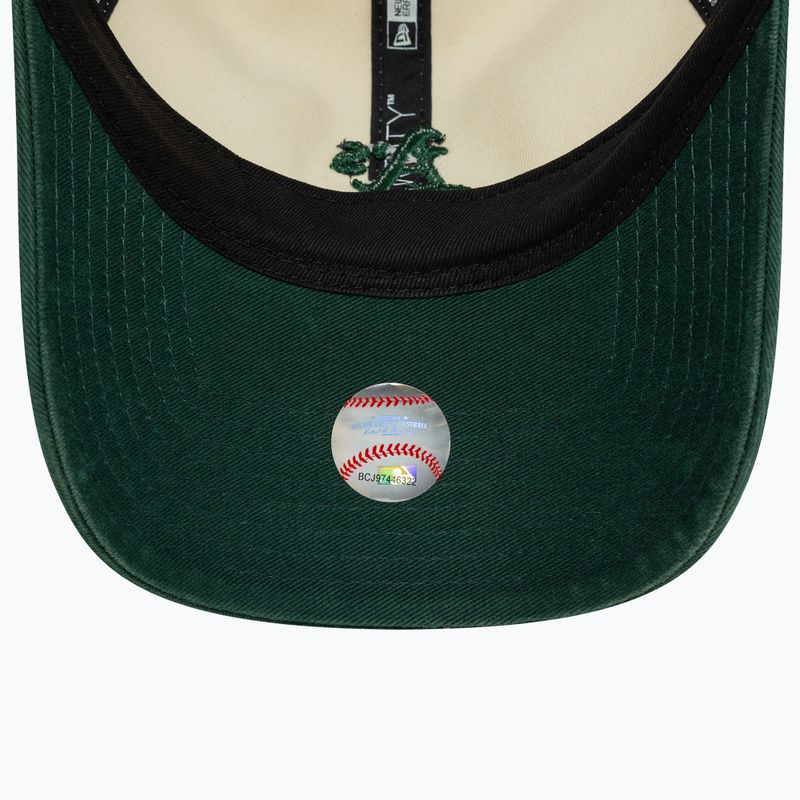 Cappello da baseball New Era 9Twenty Trucker Oakland Athletics beige chiaro 5