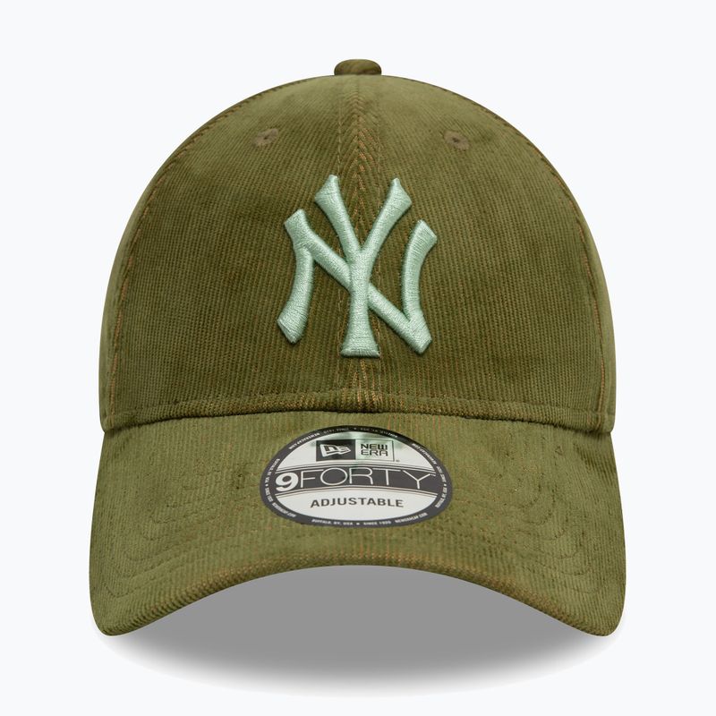 Cappello da baseball New Era Two Tone Cord 9Forty New York Yankees verde scuro 2