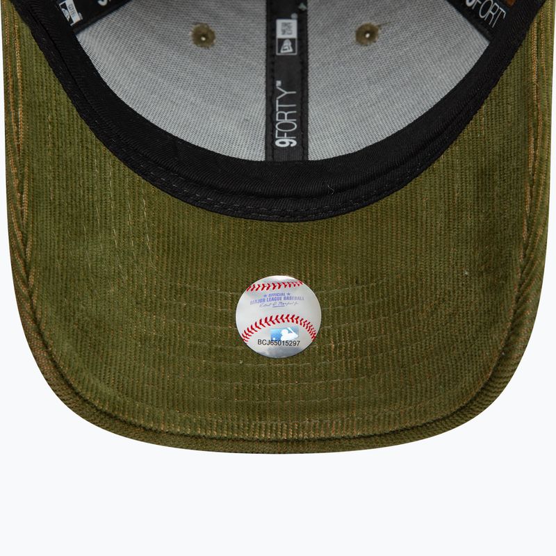 Cappello da baseball New Era Two Tone Cord 9Forty New York Yankees verde scuro 5