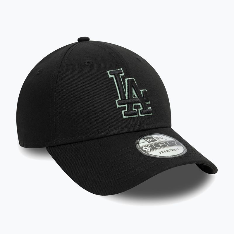 Cappello da baseball New Era Team Outline 9Forty Los Angeles Dodgers nero