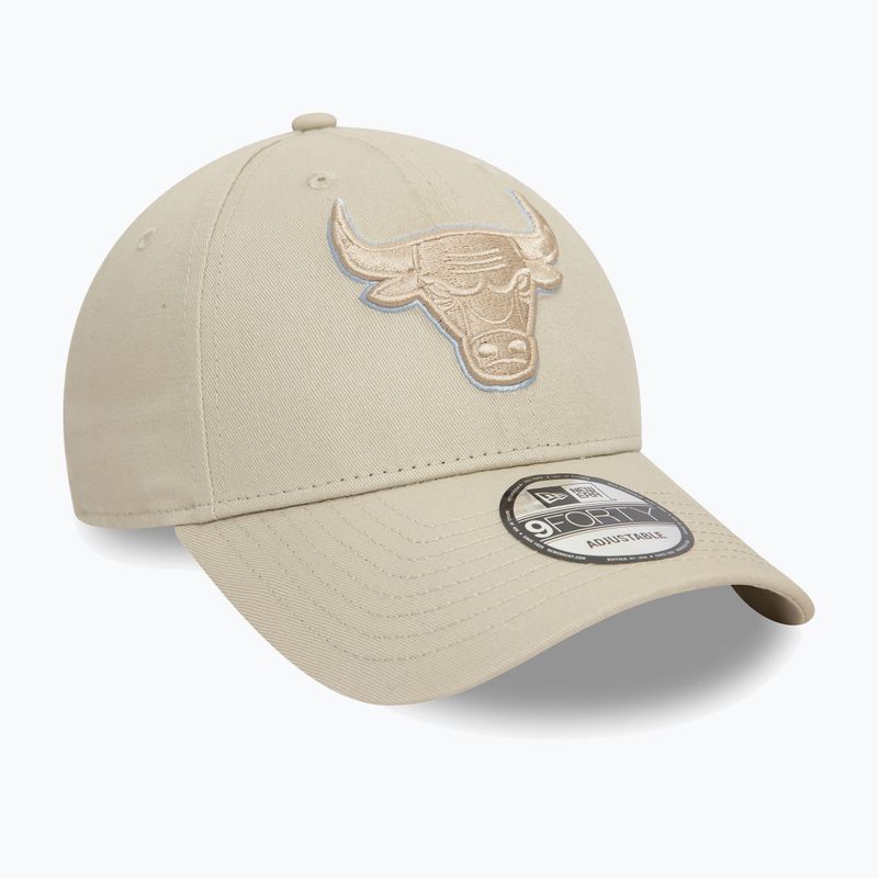 Cappello da baseball New Era Team Outline 9Forty Bulls beige chiaro