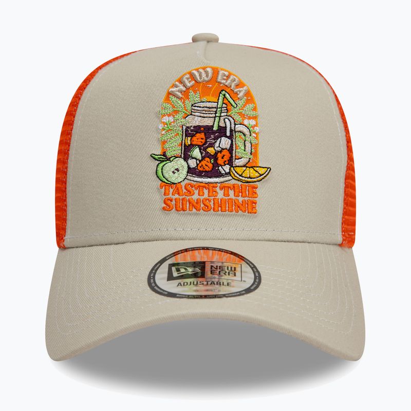 Cappello da baseball New Era Summer Patch Trucker beige chiaro 2