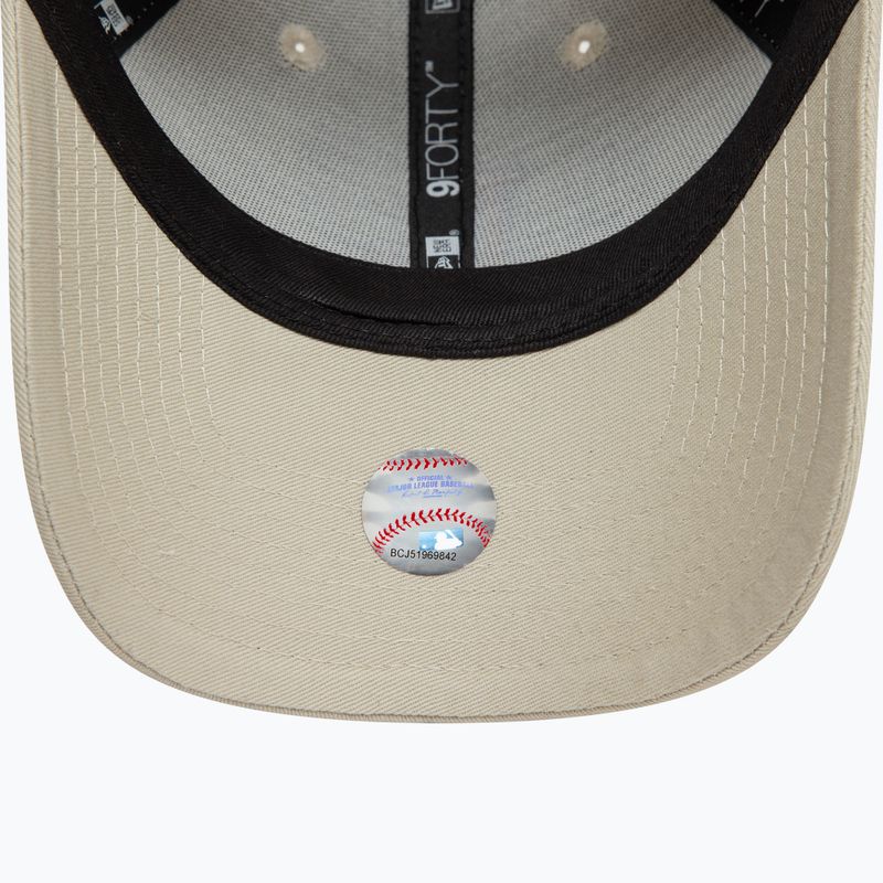 Cappello da baseball New Era Side Patch 9Forty Los Angeles Dodgers beige chiaro 5