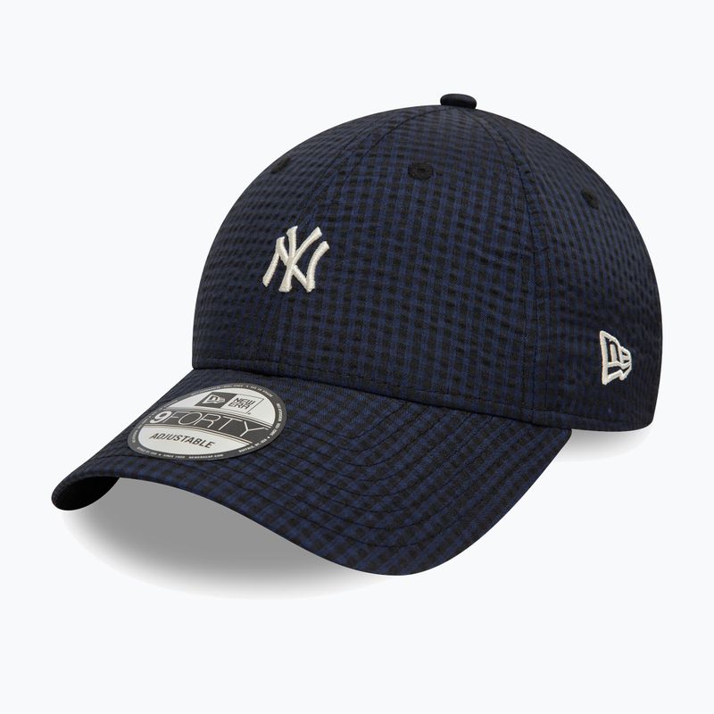 Berretto da baseball New Era Seersucker 9Forty New York Yankees navy 3
