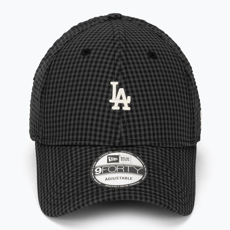Cappello da baseball New Era Seersucker 9Forty Los Angeles Dodgers nero 2