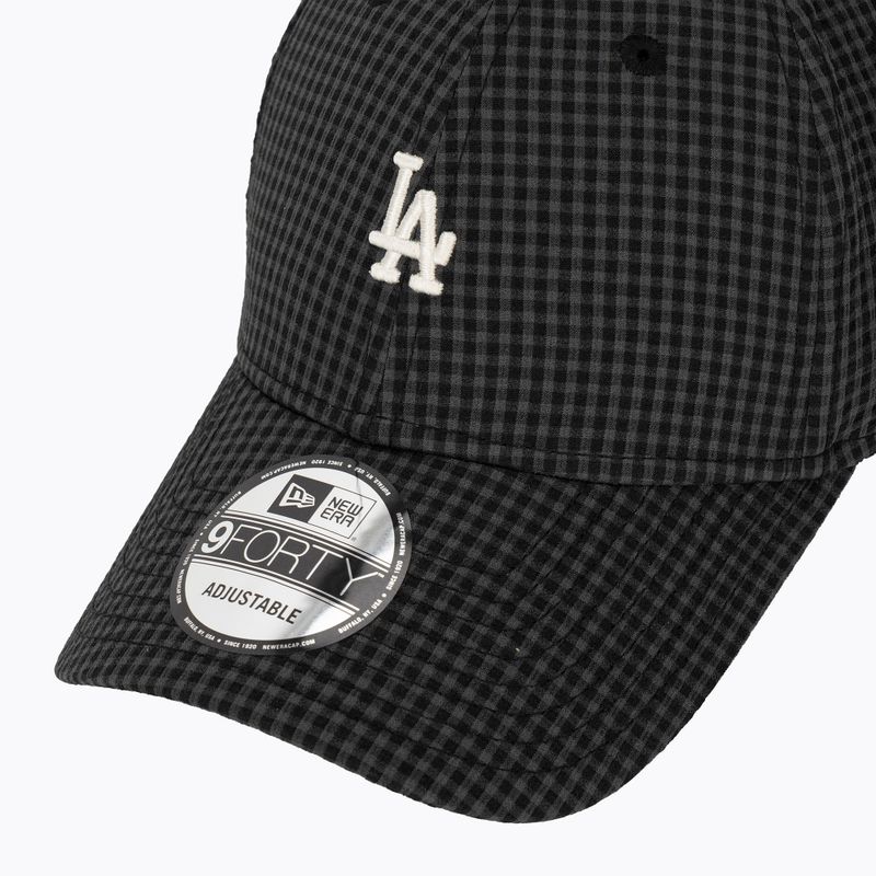 Cappello da baseball New Era Seersucker 9Forty Los Angeles Dodgers nero 3