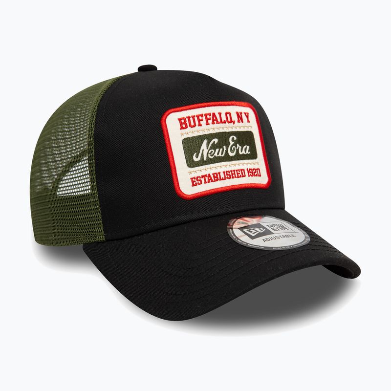 Cappello da baseball New Era NE Patch Trucker nero