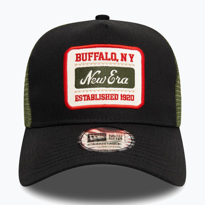 Cappello da baseball New Era NE Patch Trucker nero 3