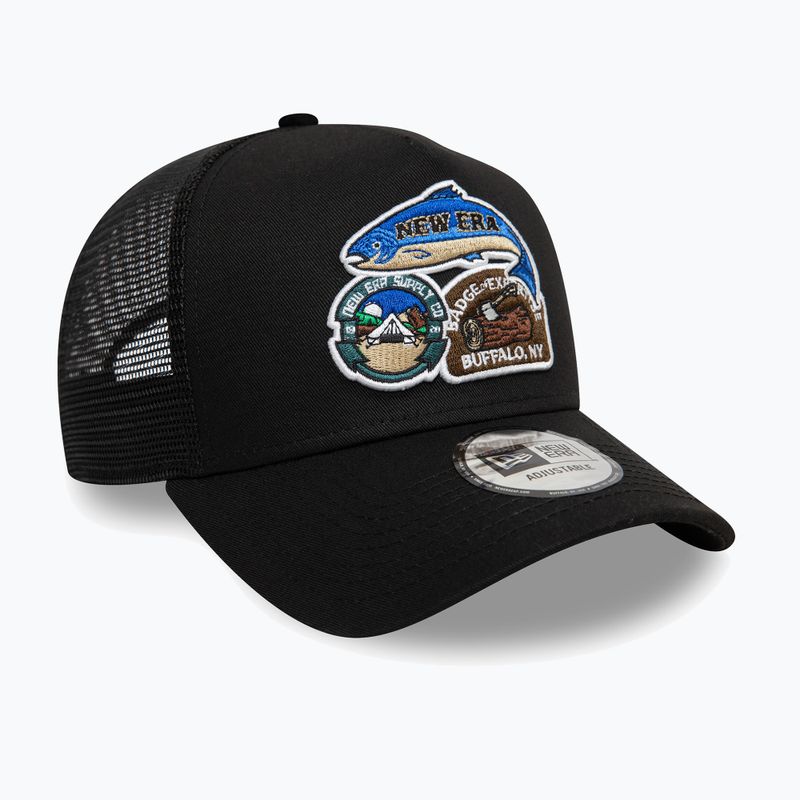 Cappello da baseball New Era NE Outdoor Patch Trucker nero