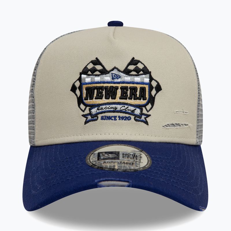 Cappello da baseball New Era NE Motorsport Trucker beige chiaro 2