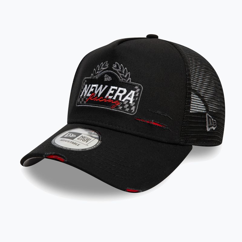 Cappello da baseball New Era NE Motorsport Trucker nero 2