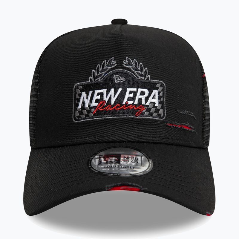 Cappello da baseball New Era NE Motorsport Trucker nero 3