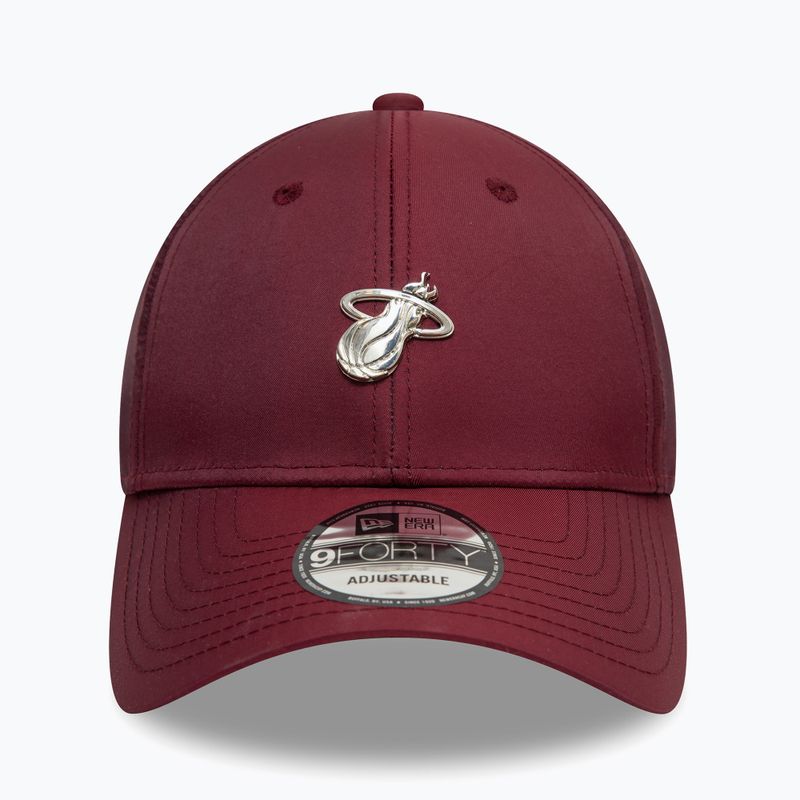 Cappello da baseball New Era NBA Tech 9Forty Maiami Heat rosso scuro 2