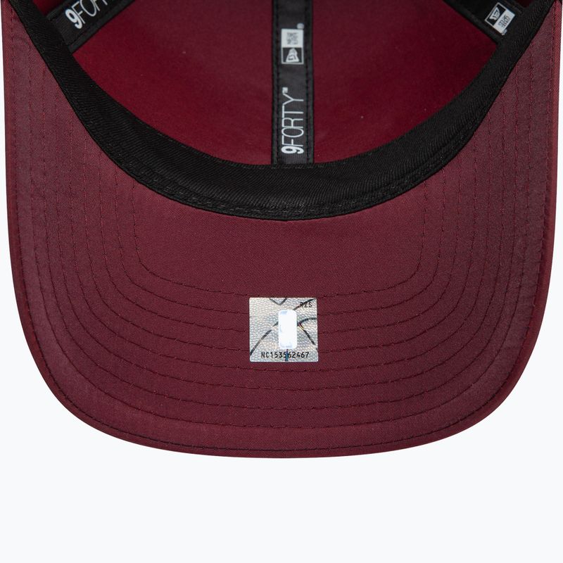 Cappello da baseball New Era NBA Tech 9Forty Maiami Heat rosso scuro 5