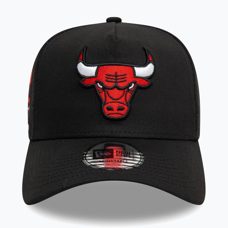 Cappello da baseball New Era NBA Patch Eframe Chicago Bulls nero 2