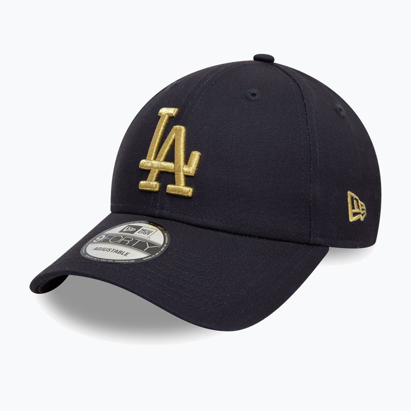 Cappello da baseball New Era Metallic 9Forty Los Angeles Dodgers navy 3