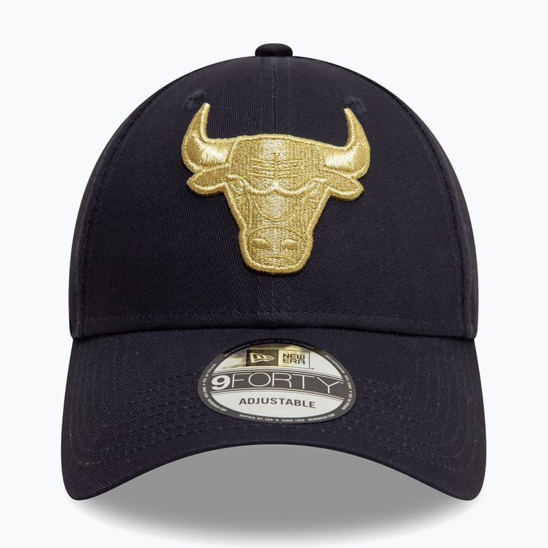 Cappello da baseball New Era Metallic 9Forty Bulls navy 2