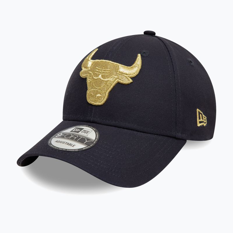 Cappello da baseball New Era Metallic 9Forty Bulls navy 3