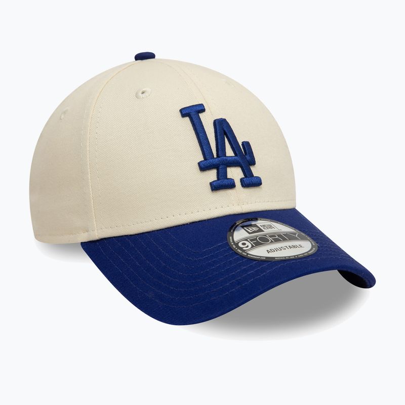 Cappello da baseball New Era Colourblock 9Forty Los Angeles Dodgers beige chiaro
