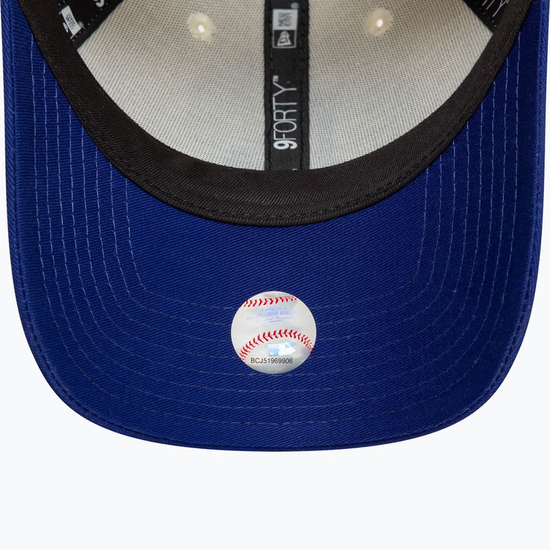 Cappello da baseball New Era Colourblock 9Forty Los Angeles Dodgers beige chiaro 5