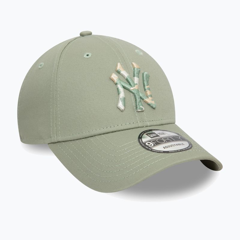 Cappello da baseball New Era Camo Infill 9Forty New York Yankees verde pastello