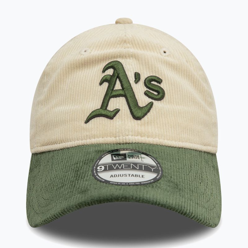 Cappello da baseball New Era Block Cord 9Twenty Oakland Athletics beige chiaro 2