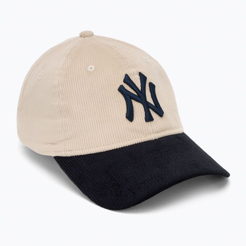 Cappello da baseball New Era Block Cord 9Twenty New York Yankees beige chiaro