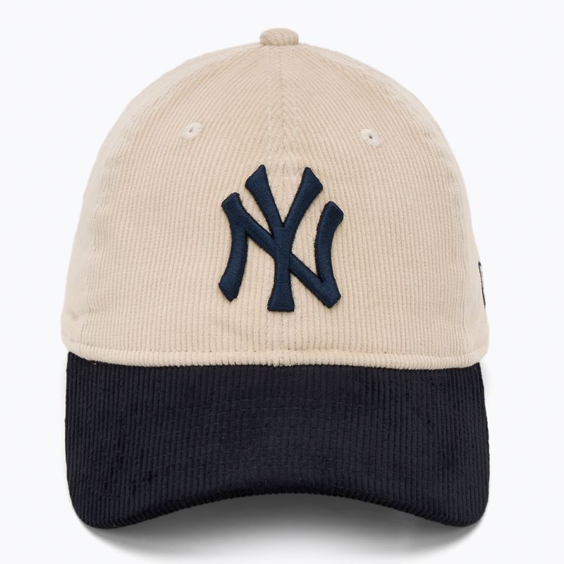 Cappello da baseball New Era Block Cord 9Twenty New York Yankees beige chiaro 2
