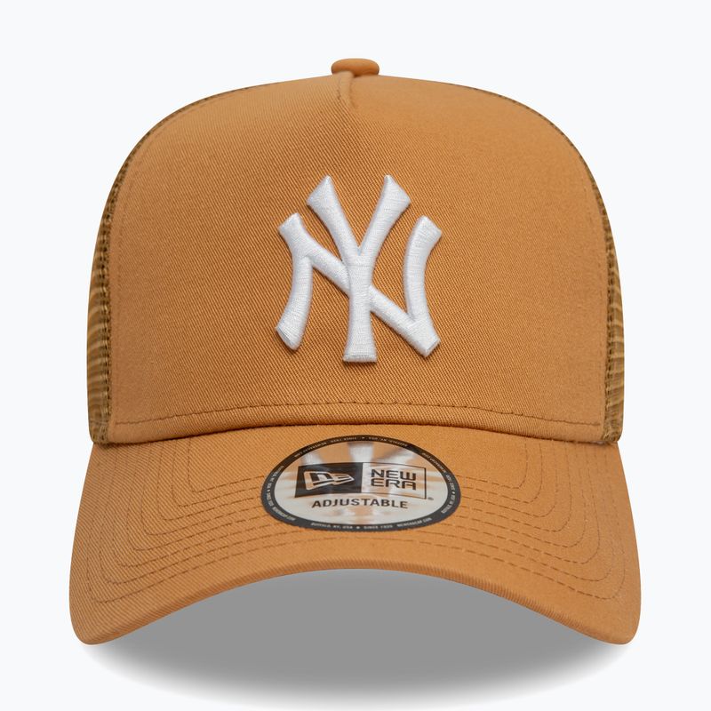 Cappello da baseball New Era League Essential Trucker New York Yankees beige scuro 2