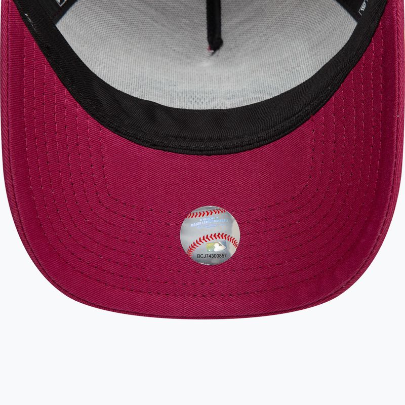 Cappello da baseball New Era MLB Patch Trucker Los Angeles Dodgers rosso scuro 5