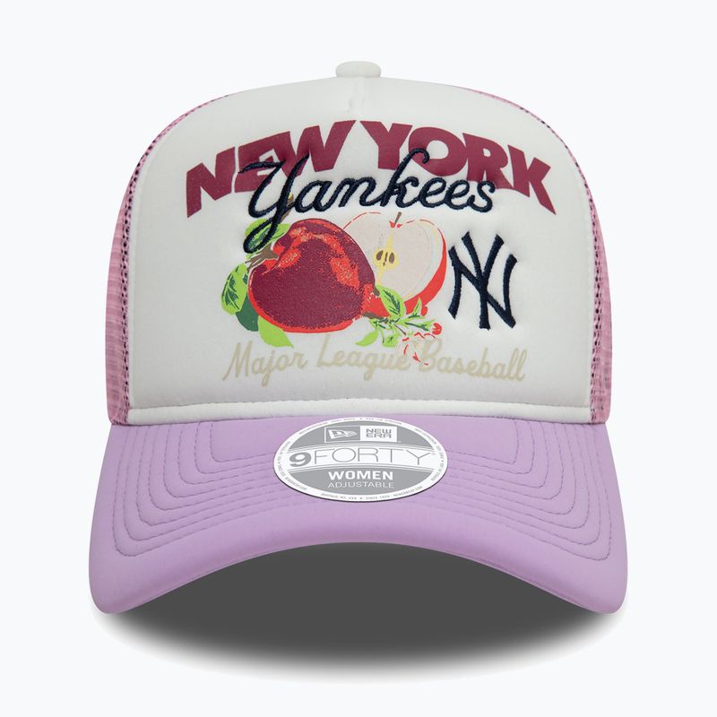 Cappello da baseball New Era Fruit Graphics Trucker New York Yankees rosa scuro 3